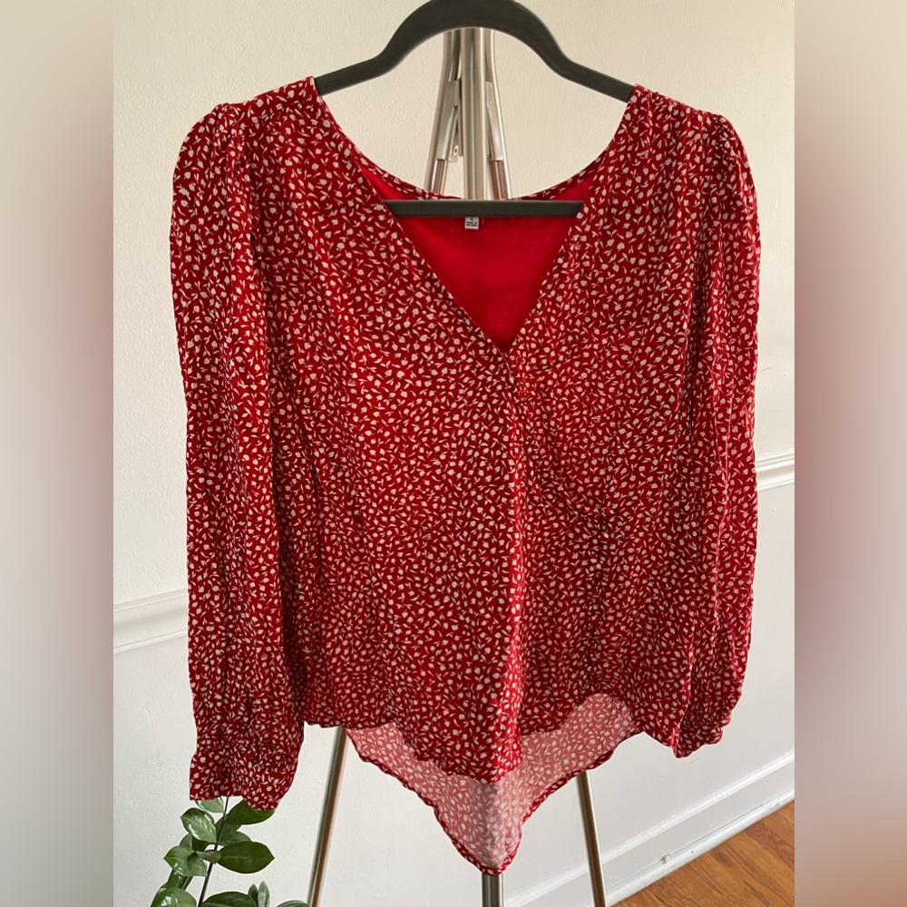 Madewell Kinston side-button wrap top